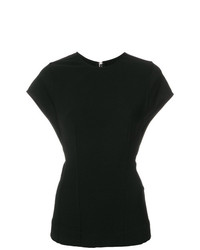 Женская черная футболка с круглым вырезом от Rick Owens