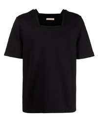 Мужская черная футболка с круглым вырезом от ROMEO HUNTE