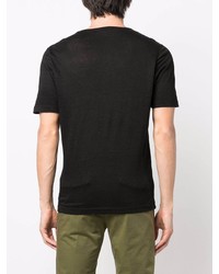 Мужская черная футболка с круглым вырезом от Lardini