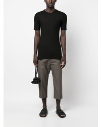 Мужская черная футболка с круглым вырезом от Masnada