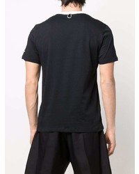 Мужская черная футболка с круглым вырезом от Raf Simons X Fred Perry