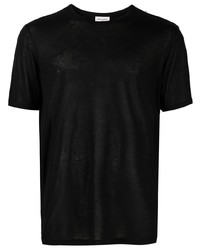 Мужская черная футболка с круглым вырезом от Saint Laurent