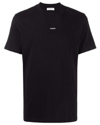 Мужская черная футболка с круглым вырезом от Sandro