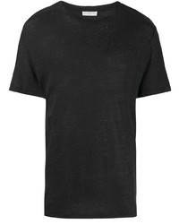 Мужская черная футболка с круглым вырезом от Sandro Paris