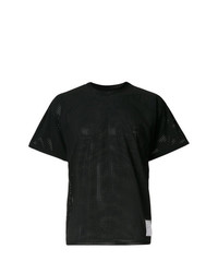 Мужская черная футболка с круглым вырезом от Satisfy