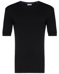 Мужская черная футболка с круглым вырезом от Schiesser