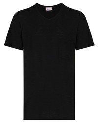 Мужская черная футболка с круглым вырезом от Schiesser