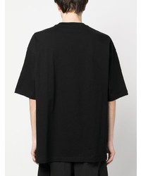 Мужская черная футболка с круглым вырезом от Thom Browne