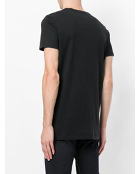 Мужская черная футболка с круглым вырезом от Tomas Maier