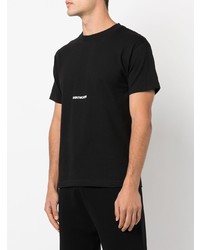 Мужская черная футболка с круглым вырезом от Saintwoods
