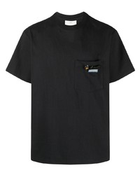 Мужская черная футболка с круглым вырезом от Song For The Mute