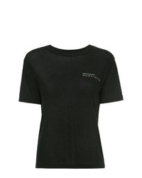 Женская черная футболка с круглым вырезом от Song For The Mute