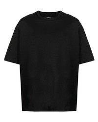 Мужская черная футболка с круглым вырезом от SONGZIO
