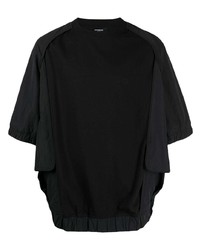 Мужская черная футболка с круглым вырезом от SONGZIO