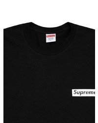 Мужская черная футболка с круглым вырезом от Supreme