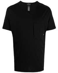Мужская черная футболка с круглым вырезом от Stone Island Shadow Project