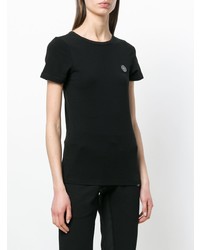 Женская черная футболка с круглым вырезом от Plein Sport
