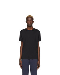 Мужская черная футболка с круглым вырезом от Sunspel
