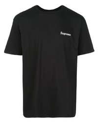 Мужская черная футболка с круглым вырезом от Supreme