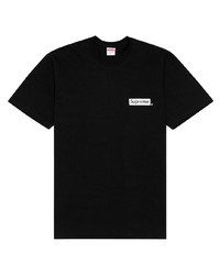 Мужская черная футболка с круглым вырезом от Supreme