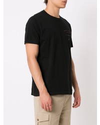 Мужская черная футболка с круглым вырезом от OSKLEN