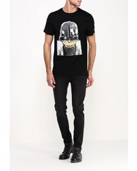 Мужская черная футболка с круглым вырезом от Sweewe