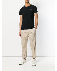 Мужская черная футболка с круглым вырезом от Dondup