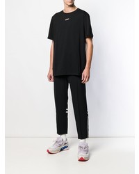 Мужская черная футболка с круглым вырезом от Omc