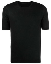 Мужская черная футболка с круглым вырезом от Tagliatore