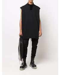 Мужская черная футболка с круглым вырезом от Rick Owens