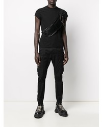 Мужская черная футболка с круглым вырезом от Rick Owens