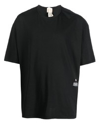 Мужская черная футболка с круглым вырезом от Ten C