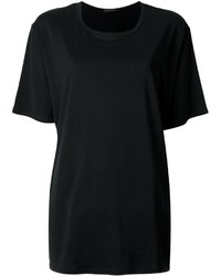 Женская черная футболка с круглым вырезом от The Row
