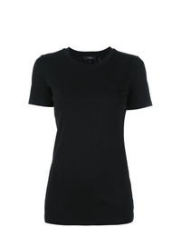 Женская черная футболка с круглым вырезом от Theory