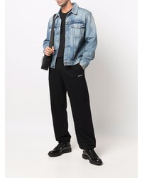 Мужская черная футболка с круглым вырезом от CDLP