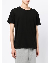 Мужская черная футболка с круглым вырезом от Lacoste