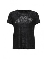 Женская черная футболка с круглым вырезом от Tom Farr