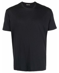 Мужская черная футболка с круглым вырезом от Tom Ford