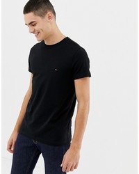 Мужская черная футболка с круглым вырезом от Tommy Hilfiger