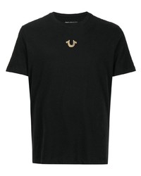 Мужская черная футболка с круглым вырезом от True Religion