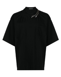 Мужская черная футболка с круглым вырезом от Undercover