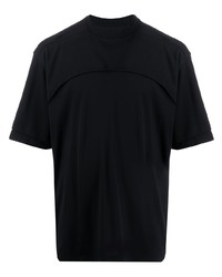 Мужская черная футболка с круглым вырезом от Unravel Project