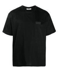 Мужская черная футболка с круглым вырезом от Valentino