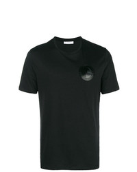 Мужская черная футболка с круглым вырезом от Versace Collection