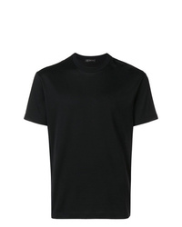 Мужская черная футболка с круглым вырезом от Versace