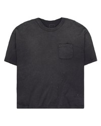Мужская черная футболка с круглым вырезом от VISVIM