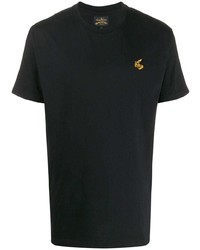 Мужская черная футболка с круглым вырезом от Vivienne Westwood Anglomania