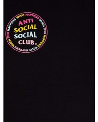 Мужская черная футболка с круглым вырезом от Anti Social Social Club