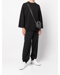 Мужская черная футболка с круглым вырезом от Sophnet.