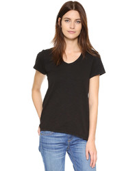 Женская черная футболка с круглым вырезом от Wilt